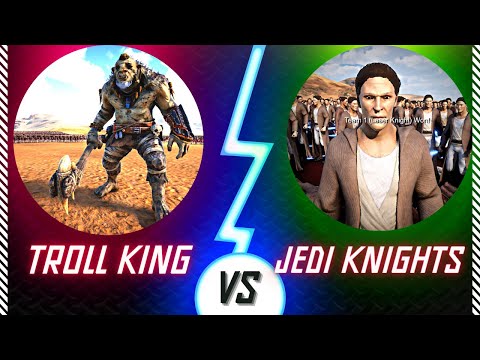 Troll King Army VS Laser Knights !! | Ultimate Epic Battle Simulator 2 UEBS 2