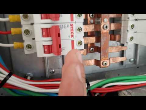 Como montar quadro de disjuntores trifásico circuito de 220 volts
