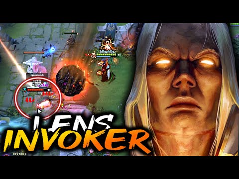 LENS INVOKER - This 15 year-old kid MASTERING HARD HERO Invoker | Dota 2 Invoker Gameplay |
