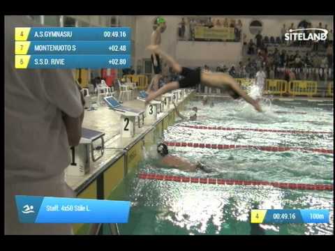 Serie 9 dei Staff. 4x50 Stile L.  Assoluti Maschi Master - Campionati Regionali Masters 2014 di Ven