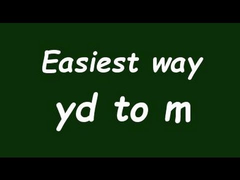 ✅  Convert Yard to Meter (yd to m) - Formula, Example, Conversion Factor