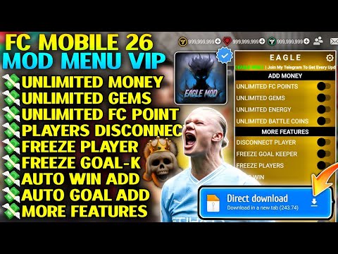 Eagle Mod Fc Mobile | FC MOBILE MOD MENU V26.1.02 ✅ Unlimited Money, Fc Points | FC Mobile Mod Menu