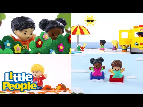 ⭐️ Learn the SEASONS 🌸☀️🍁❄️ Spot the differences @littlepeople Season ⭐️ - Kids TV Series, Kingdom Kids Zone - Little People - Fisher Price