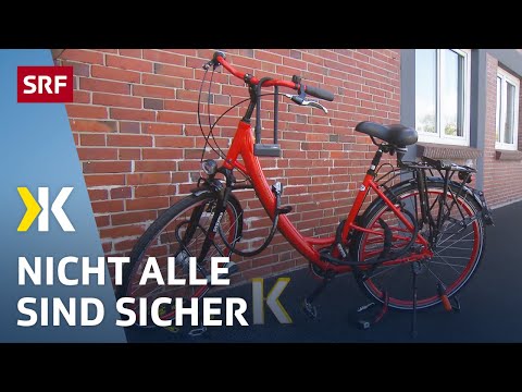 Veloschlösser im Test: Einige Modelle schon in wenigen Sekunden geknackt | 2015 | Kassensturz | SRF