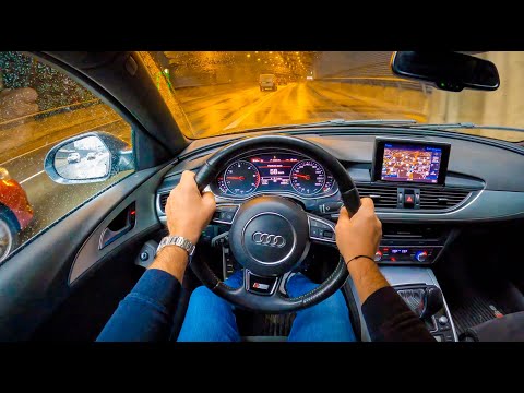 2015 Audi A6 C7 Quattro [2.0 TDI190HP] |0-100| POV Test Drive #1356 Joe Black