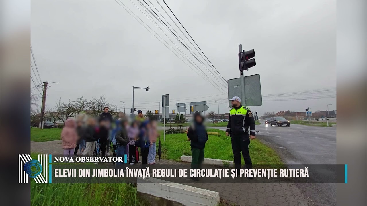 Elevii din Jimbolia învață reguli de circulație și prevenție rutieră