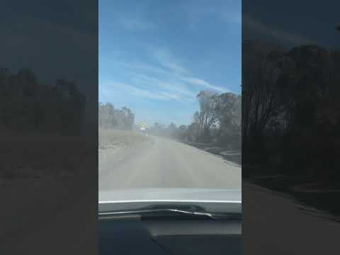 Gravel road drive to Point Perpendicular Lighthouse