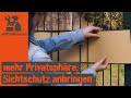 Sichtschutzstreifen, PVC Video