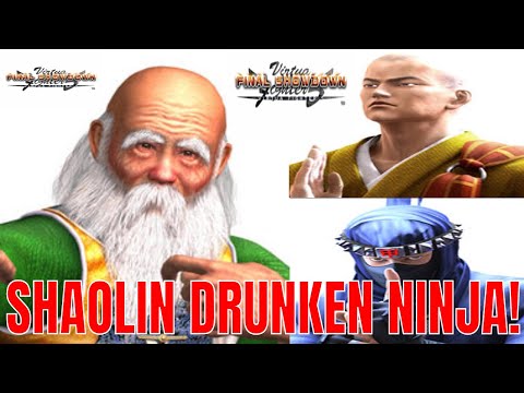 Virtua Fighter 5: Final Showdown- Shaolin Drunken Ninja! (Shun Di, Kage, Lei-Fei gameplay)