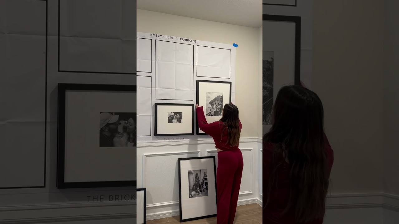 Each Bobby Berk x Frameology gallery wall comes with a hanging template for seamless installation ✨