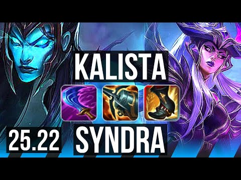 KALISTA vs SYNDRA (MID) | 1500+ games | EUW Master | 25.22