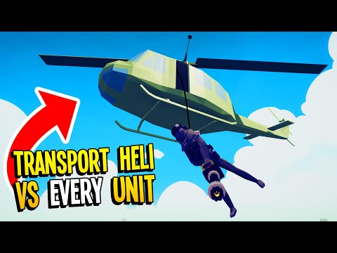 Modern Faction TRANSPORT HELICOPTER vs EVERY UNIT