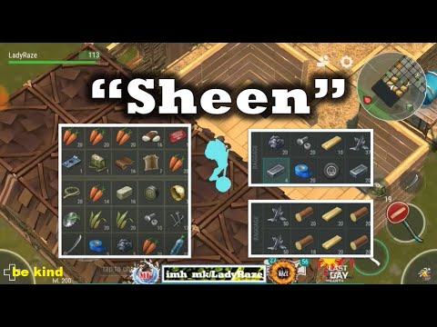 "SHEEN" using tanning rack to block - Last Day On Earth: Survival