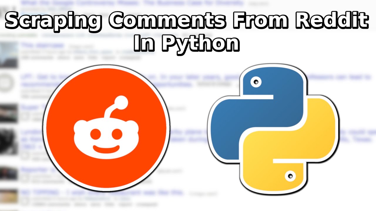 Scraping comments and posts from reddit in Python from scratch