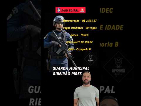 👮🏻🚨Saiu edital Guarda municipal de Ribeirão Pires
