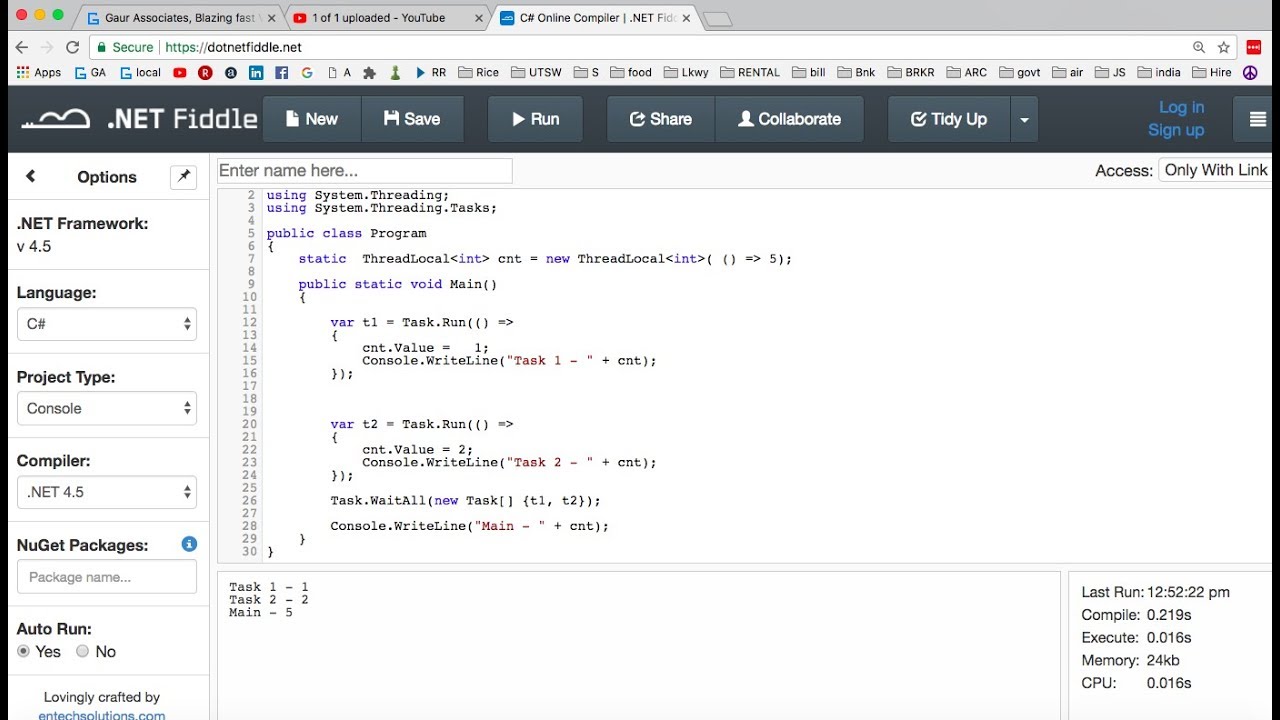 c# ThreadStatic vs ThreadLocal in 4 min