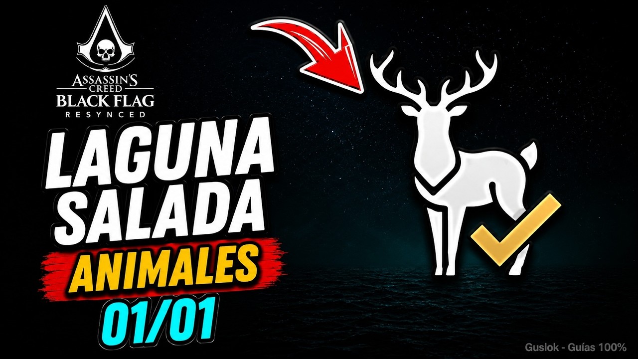 Laguna Salada Todos Los Animales 100% | Assassin’s Creed Black Flag Resynced