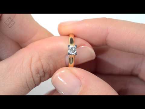 UT32 - Certified Lucy 18K Gold Diamond Engagement Ring 0.25CT