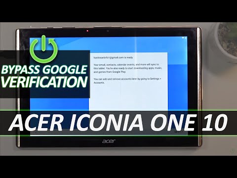 How to Bypass Google Verification in ACER Iconia One 10 – Unlock FRP