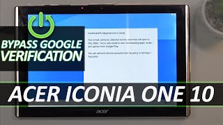 How to Bypass Google Verification in ACER Iconia One 10 – Unlock FRP