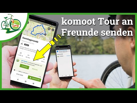 komoot Touren an Freunde senden 👈 👉Gemeinsam planen - geht das?
