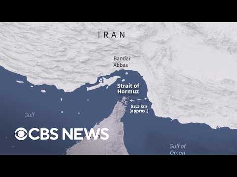 Where the U.S. is targeting strikes along the Strait of Hormuz