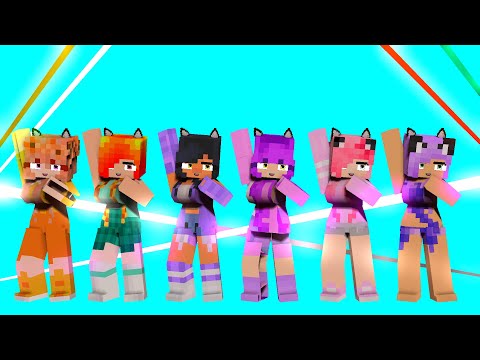 me too couple dance zoey, aphmau, michii, kim, mia - minecraft animatiion  #shorts