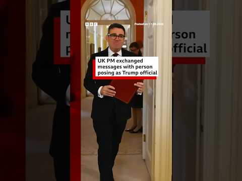 UK PM Andy Burnham exchanged messages with person posing as a White House official. #BBCNews