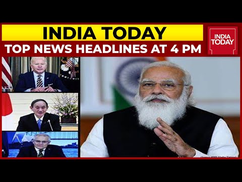 Top Headlines At 4 PM | PM To Meet Quad Counterparts From Australia & Japan | September 23, 2021
