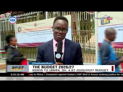 The mood outside Treasury offices as CS Mbadi is expected to read the budget for 2026/27