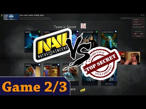 Dota 2 NaVi vs Team Secret Game 2/3 ESL One NY german Cast