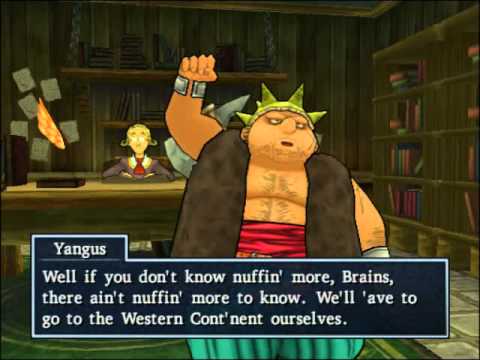 62 Dragon Quest 8 Cut-scene - Brains tells Yangus about a Magic Ship