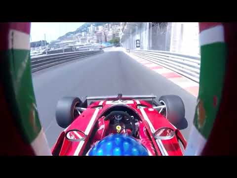 Jean Alesi on board Ferrari 312 Niky Lauda in Monaco 2021