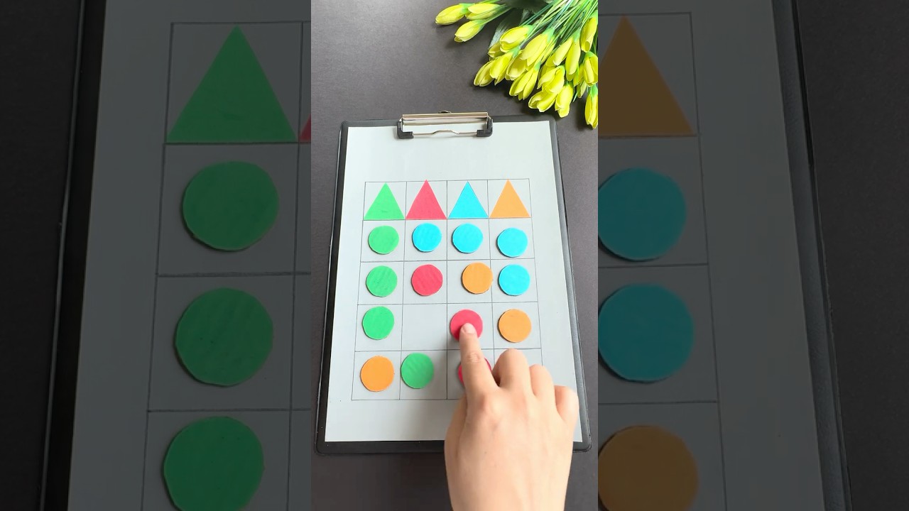 “Montessori Logic Game for Kids | Shape & Color Puzzle” #logic #logicgame #puzzle