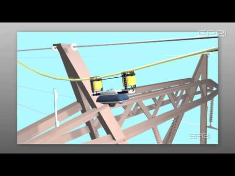 Development of a transmission line inspection robot