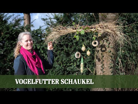 DIY Vogelschaukel aus Ästen bauen