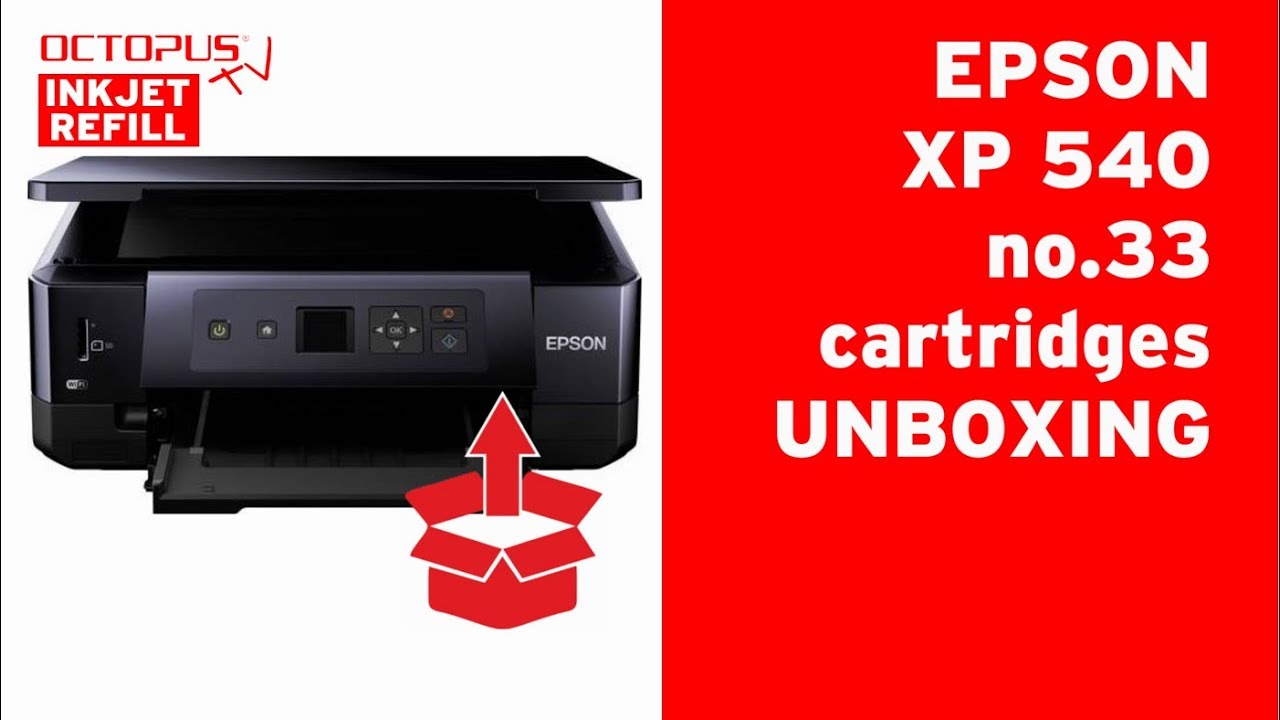 Epson XP-540 printer with Epson 33 cartridges - initialization and disable firmware updates