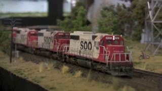 Download lagu Bob Rivards Soo Line Layout - Train 76 Shoreham to Superior mp3