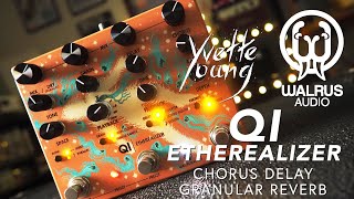 Video thumbnail for Walrus Audio Qi Etherealizer Yvette Young Chorus Delay Granular Reverb Multi-Effect (Stereo) by Pedal of the Day