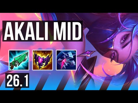 AKALI vs KASSADIN (MID) | NA Challenger | 26.1