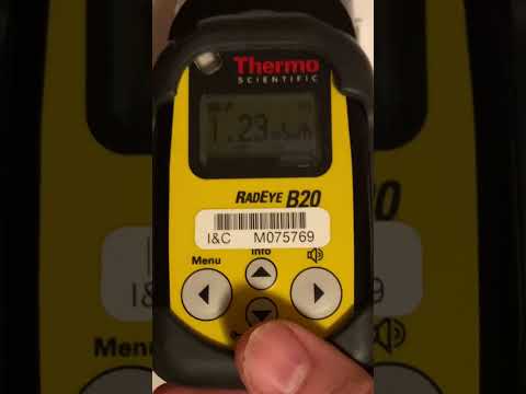 Thermo Radeye B20 pancake detector detecting some hot stuff!