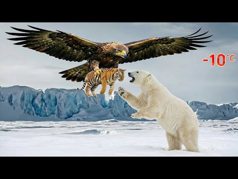 A bald eagle attacks a poor tiger cub — A shocking outcome for everyone | A touching rescue