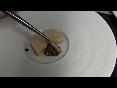 Amador prepares a dish at his 3 Michelin star restaurant