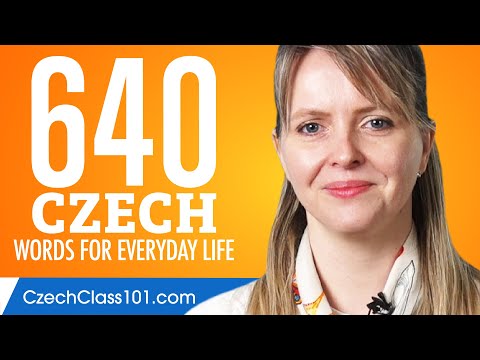 640 Czech Words for Everyday Life - Basic Vocabulary #32
