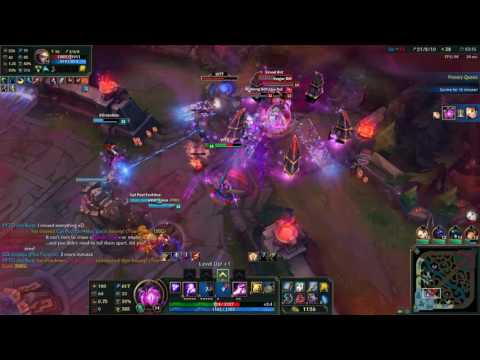 Vel'Koz Pentakill versus Doom Bots in The Teemoing