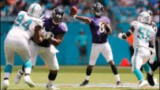Ravens Downfield Passing vs Miami Dolphins (2022, All-22)