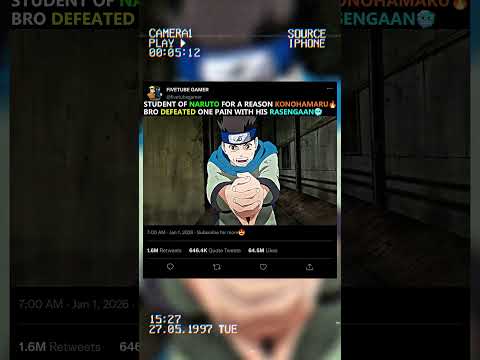 "The moment when Konohamaru took down1of the Pains with his Rasengan— Naruto’s student for a reason"