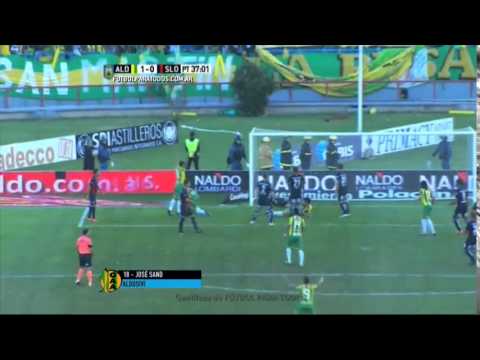 Gol de José Sand. Aldosivi 0-1 San Lorenzo