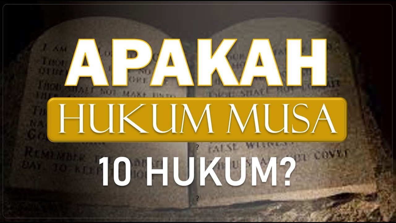 THE MORAL LAW OF MOSES