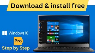 Video thumbnail for How to Download and install Windows 10 Pro For Free | Full Version of Windows 10 Step by Step by CS Tutorials